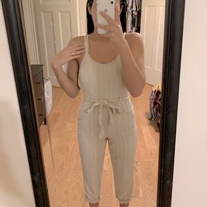 Tan jumpsuit